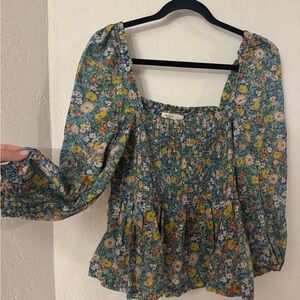 Trovata Multicolor Floral Blouse